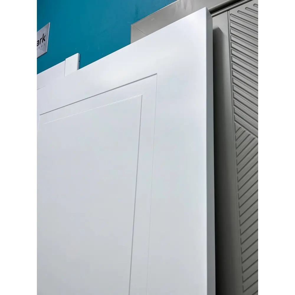 Фото 6 Комплект межкомнатной двери Wanmark Стефани-2 глухая 200x80см эмаль цвет белый с коробом и наличниками Фото 6 Комплект межкомнатной двери Wanmark Стефани-2 глухая 200x80см эмаль цвет белый с коробом и наличниками