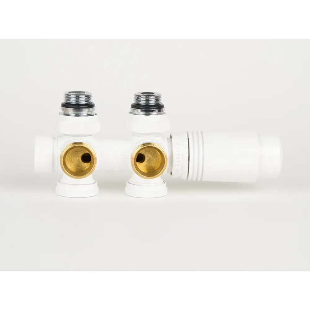 Фото 5 Монтажный комплект для радиатора Guardo Multiflex+ L 1/2"x3/4" латунь белый глянцевый Фото 5 Монтажный комплект для радиатора Guardo Multiflex+ L 1/2"x3/4" латунь белый глянцевый