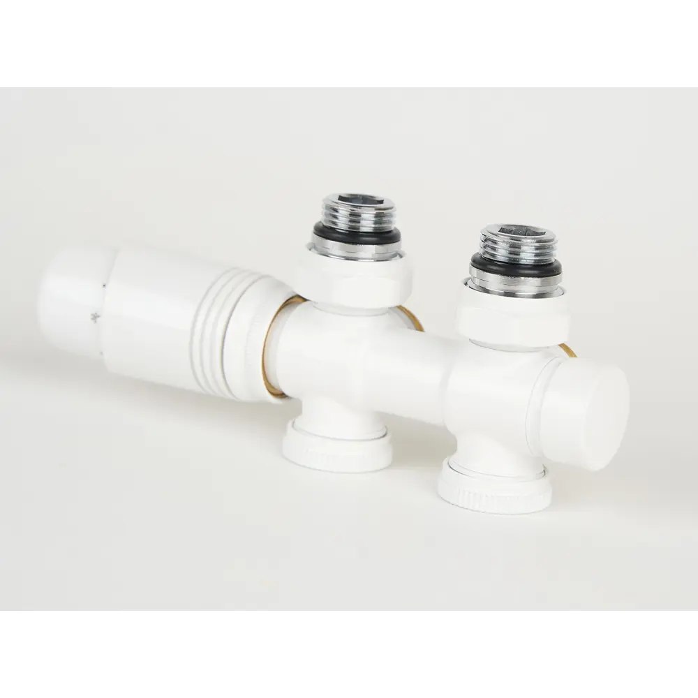 Фото 6 Монтажный комплект для радиатора Guardo Multiflex+ L 1/2"x3/4" латунь белый глянцевый Фото 6 Монтажный комплект для радиатора Guardo Multiflex+ L 1/2"x3/4" латунь белый глянцевый