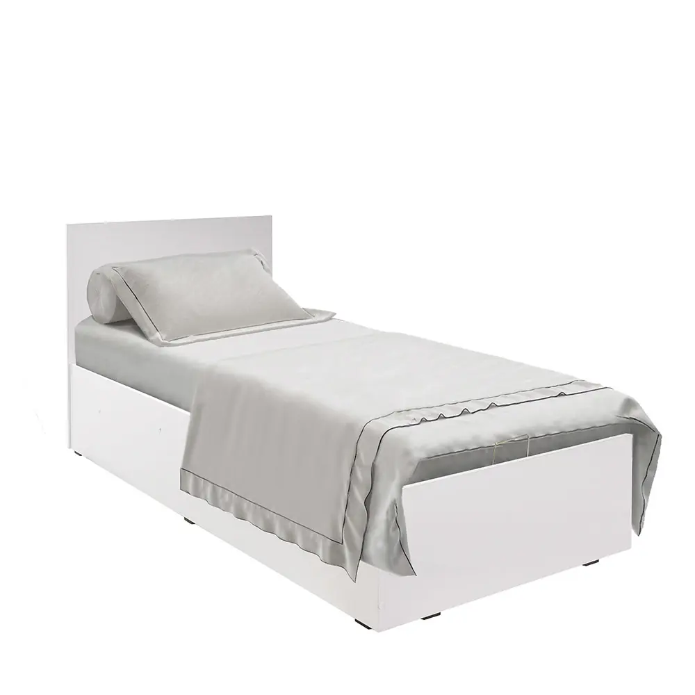 Фото 4 Кровать Adore Trendline Series 91x97x197 см ДСП цвет белый Фото 4 Кровать Adore Trendline Series 91x97x197 см ДСП цвет белый