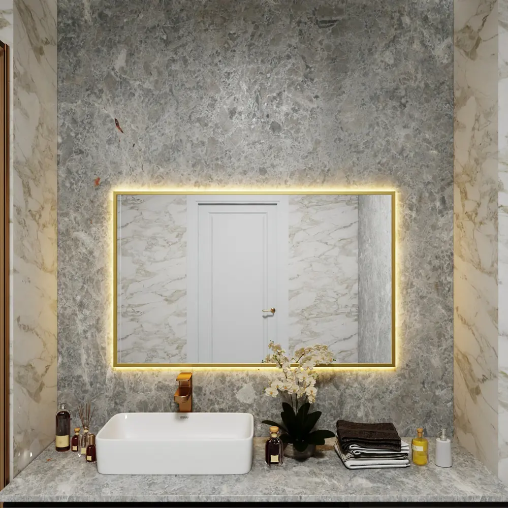 Фото 2 Зеркало со встроенной подсветкой One mirror 11060зст 60x110 см Фото 2 Зеркало со встроенной подсветкой One mirror 11060зст 60x110 см