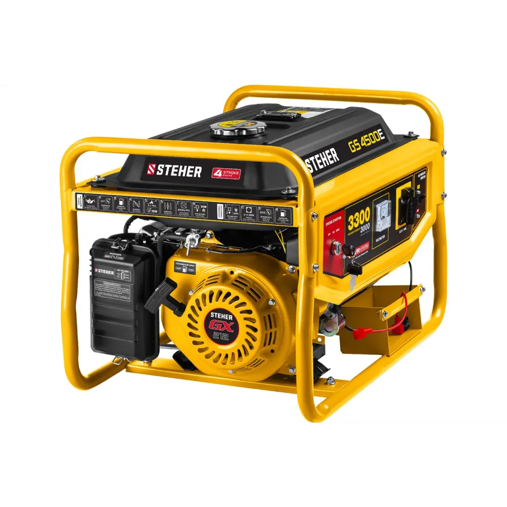 Фото 2 Генератор бензиновый Steher GS-4500Е, 3.3 кВт