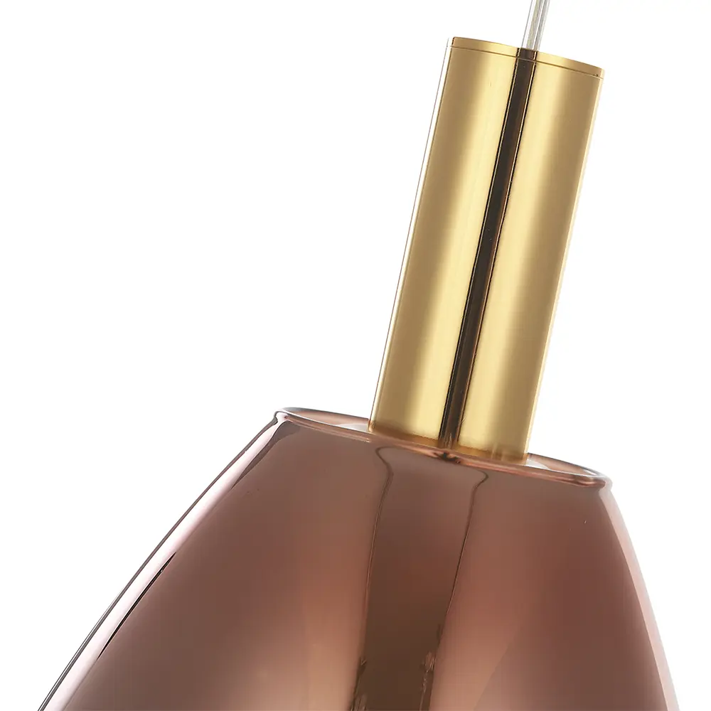 Фото 3 Светильник подвесной светодиодный Crystal Lux Gaudi copper 2 м² теплый белый (желтый) свет цвет золото Фото 3 Светильник подвесной светодиодный Crystal Lux Gaudi copper 2 м² теплый белый (желтый) свет цвет золото