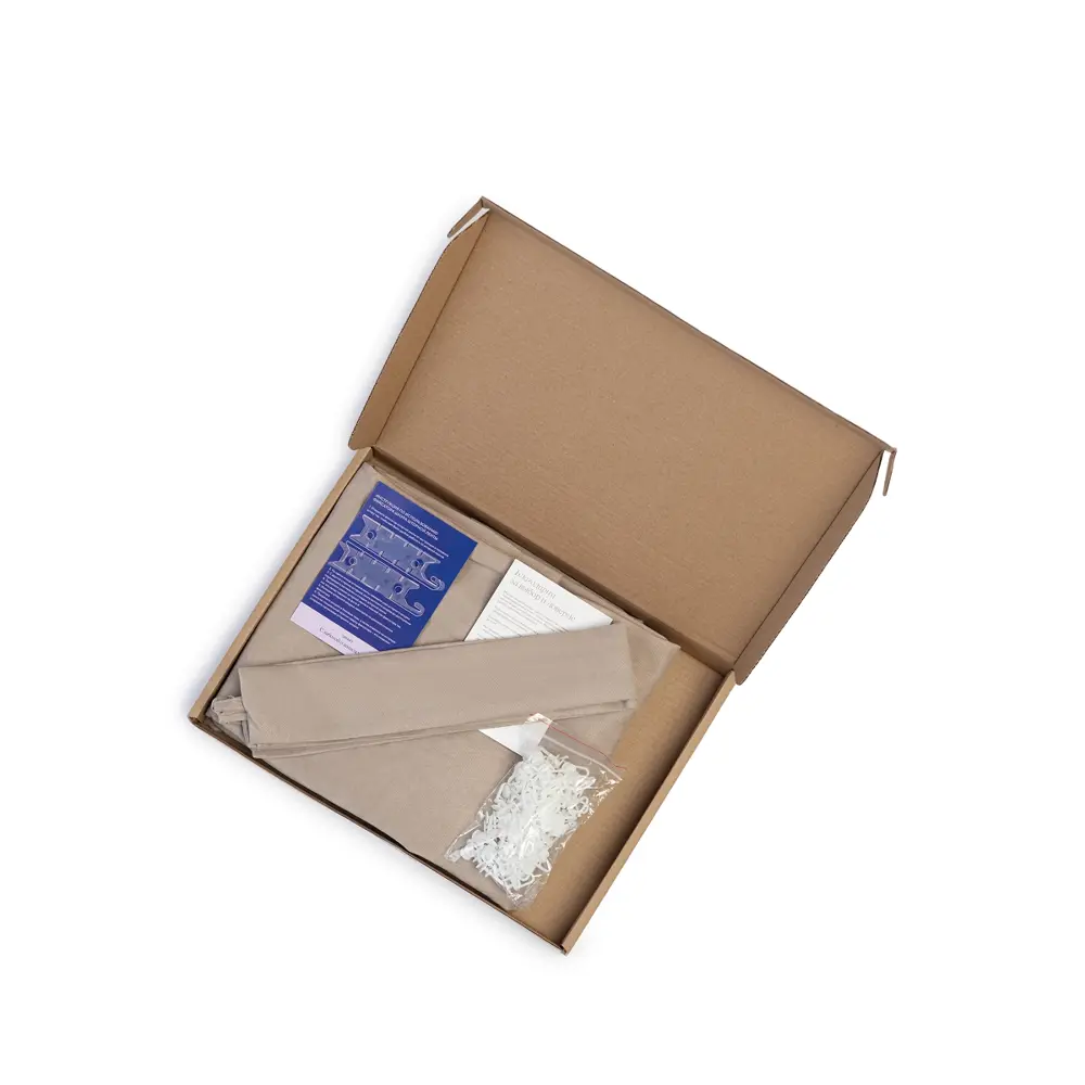 Фото 6 Комплект штор на шторной ленте Юмарт 500x255 см цвет бежевый, нейтральный тауп