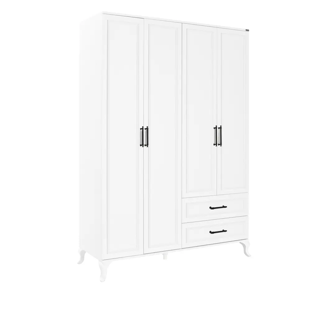 Фото Шкаф Adore GRD-1042-DD-3 138x199x51 см ДСП цвет белый Фото Шкаф Adore GRD-1042-DD-3 138x199x51 см ДСП цвет белый