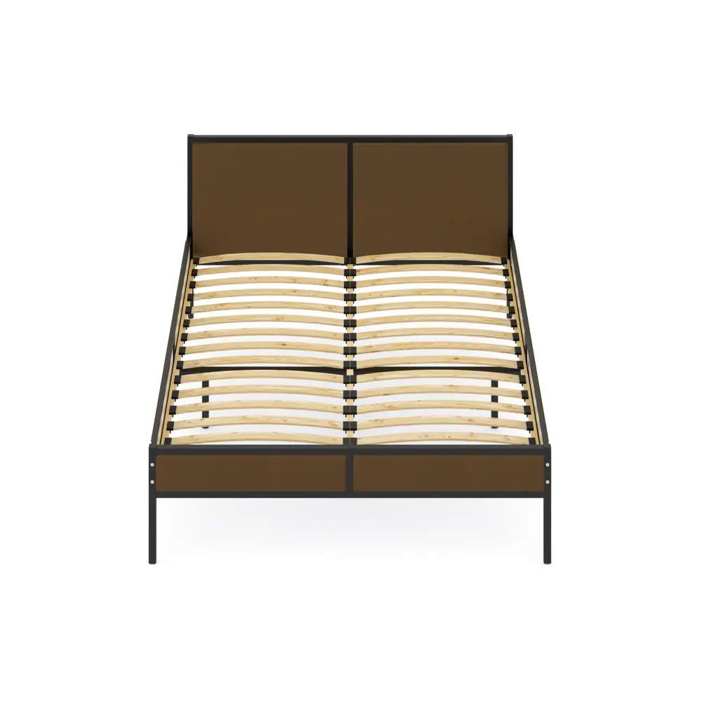 Фото 3 Кровать Solarius kr160loft-obiv-rs9-black-orto ортопедическое основание 165 x 90 x 206 см ДСП цвет коричневый/черный Фото 3 Кровать Solarius kr160loft-obiv-rs9-black-orto ортопедическое основание 165 x 90 x 206 см ДСП цвет коричневый/черный