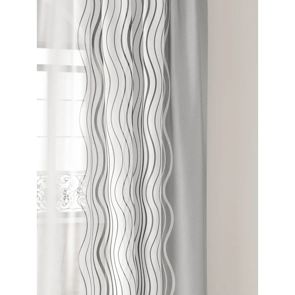 Фото 3 Тюль Comfy way Лоуна - 80 CW754080-230 на шторной ленте 230x150 см цвет белый Фото 3 Тюль Comfy way Лоуна - 80 CW754080-230 на шторной ленте 230x150 см цвет белый