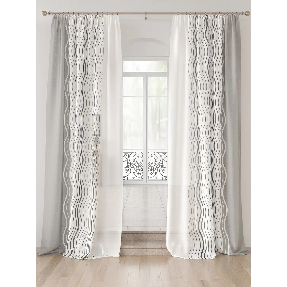 Фото Тюль Comfy way Лоуна - 80 CW754080-230 на шторной ленте 230x150 см цвет белый Фото Тюль Comfy way Лоуна - 80 CW754080-230 на шторной ленте 230x150 см цвет белый