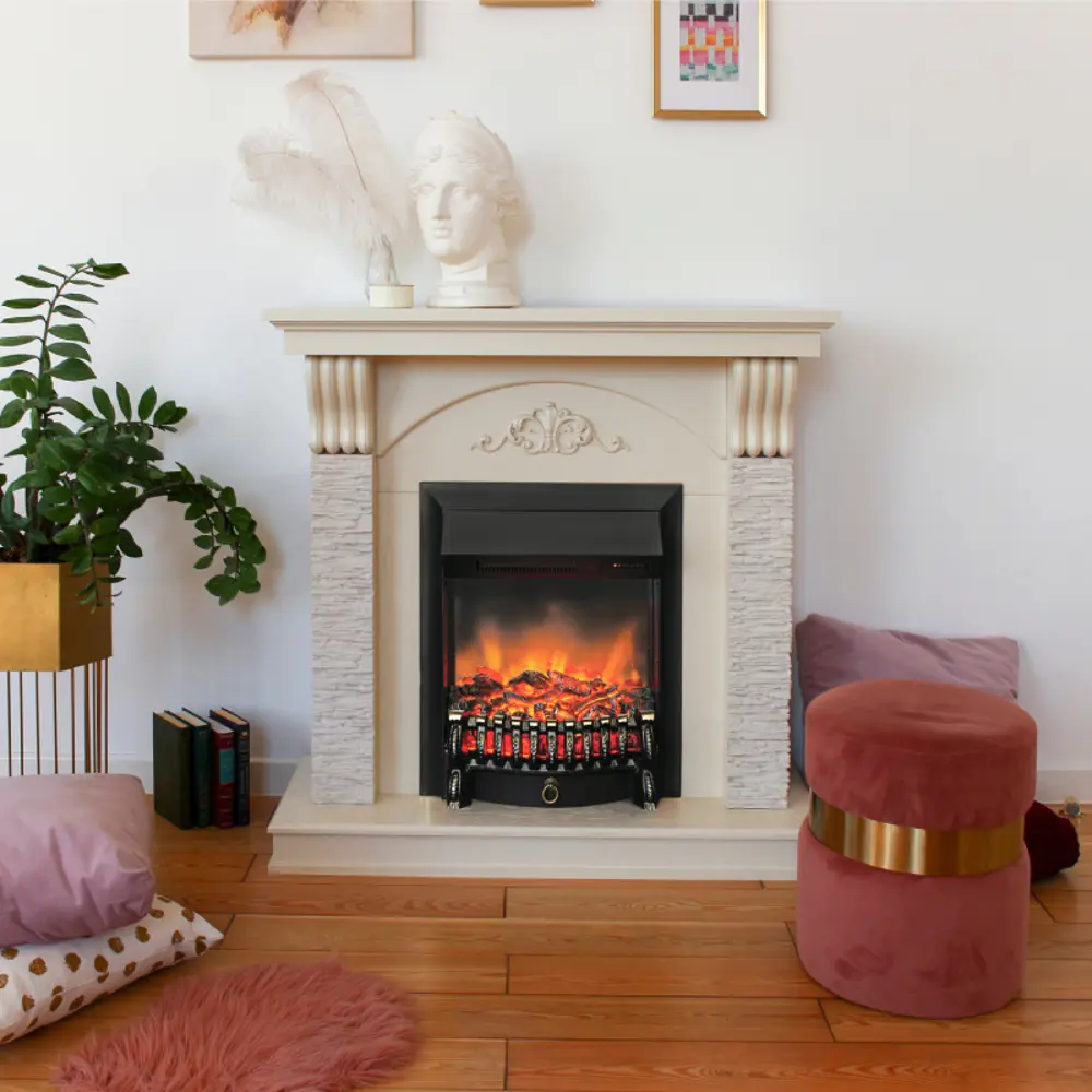 Фото 3 Каминокомплект Realflame Corfino с очагом Fobos Lux BL 1600Вт айвори Фото 3 Каминокомплект Realflame Corfino с очагом Fobos Lux BL 1600Вт айвори