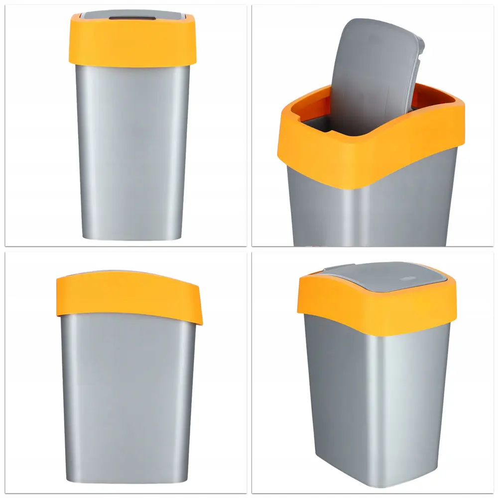 Фото 7 Мусорный контейнер 50 л Curver 195023 полипропилен цвет серый Фото 7 Мусорный контейнер 50 л Curver 195023 полипропилен цвет серый