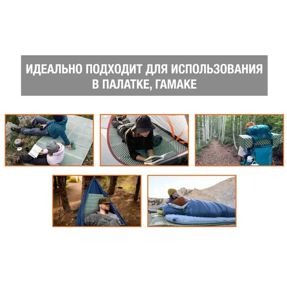 Фото 3 Коврик туристический Arizone Coyote Plus (28-180602) складной каремат с фольгой
