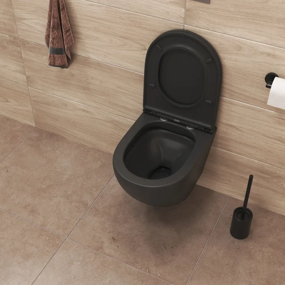 Фото 3 Комплект Инсталляция Grohe 3 в 1 38811KF0 кнопка черная Stella JK1111019MB черный унитаз Фото 3 Комплект Инсталляция Grohe 3 в 1 38811KF0 кнопка черная Stella JK1111019MB черный унитаз