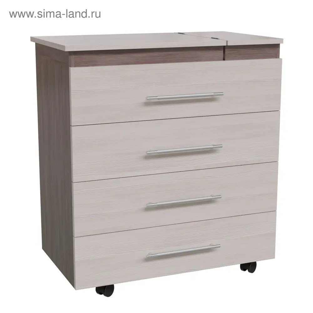 Фото 5 Комод 4-44000.00.00 3 ящика 75x42.5x84 см ЛДСП цвет белый Фото 5 Комод 4-44000.00.00 3 ящика 75x42.5x84 см ЛДСП цвет белый