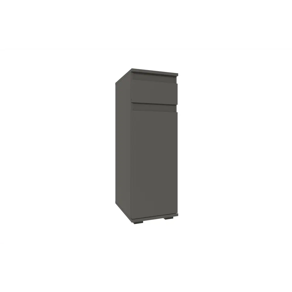 Фото Обувница Нк-мебель Stark 30x90x40 см 2 полки ЛДСП цвет серый графит Фото Обувница Нк-мебель Stark 30x90x40 см 2 полки ЛДСП цвет серый графит