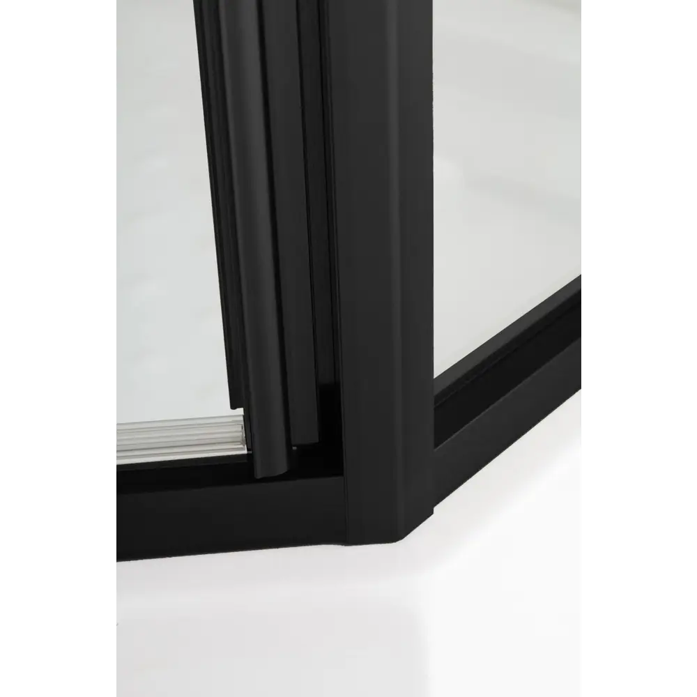 Фото 2 Душевой уголок Cezares ECO ECO-O-P-1-90-P-NERO пятиугольный 90x90см черный профиль эффект стекла матовый Фото 2 Душевой уголок Cezares ECO ECO-O-P-1-90-P-NERO пятиугольный 90x90см черный профиль эффект стекла матовый