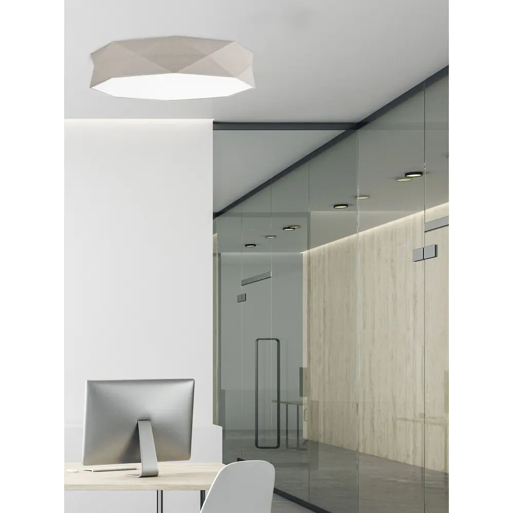 Фото 2 Люстра потолочная TK Lighting Kantoor 6196 цвет серый Фото 2 Люстра потолочная TK Lighting Kantoor 6196 цвет серый