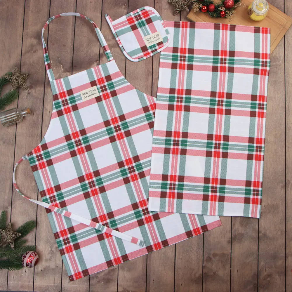 Фото Набор Этель Holiday decoration для кухни 70x40 см цвет зеленый Фото Набор Этель Holiday decoration для кухни 70x40 см цвет зеленый