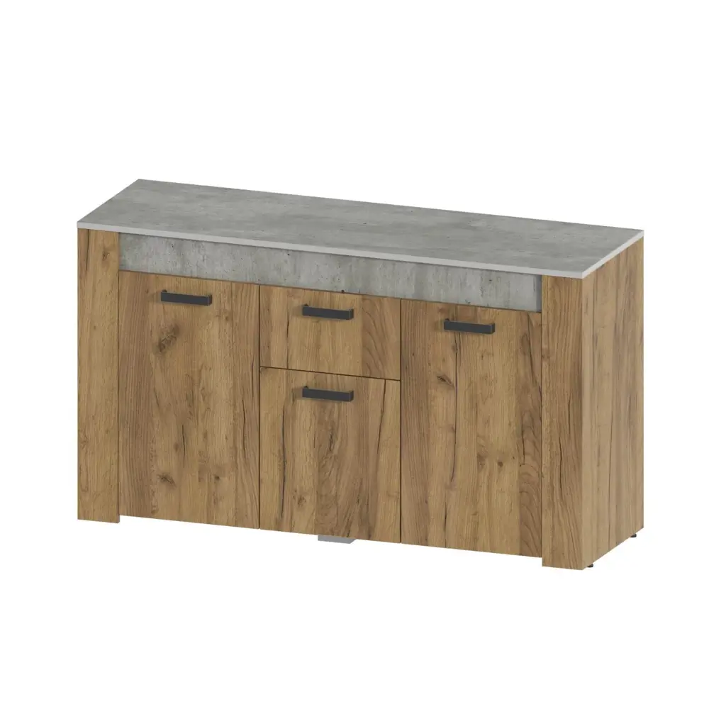 Фото 3 Комод Франк 4 ящика 143x46x82.6 см ЛДСП цвет kraft Фото 3 Комод Франк 4 ящика 143x46x82.6 см ЛДСП цвет kraft