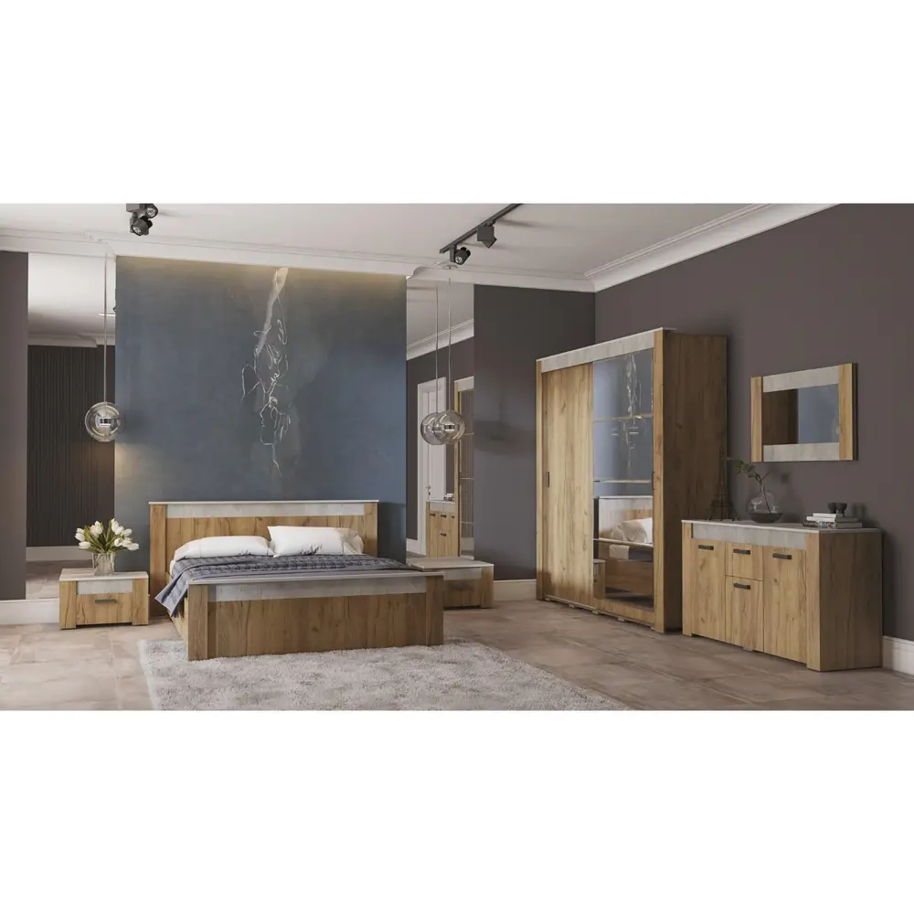 Фото 8 Комод Франк 4 ящика 143x46x82.6 см ЛДСП цвет kraft Фото 8 Комод Франк 4 ящика 143x46x82.6 см ЛДСП цвет kraft