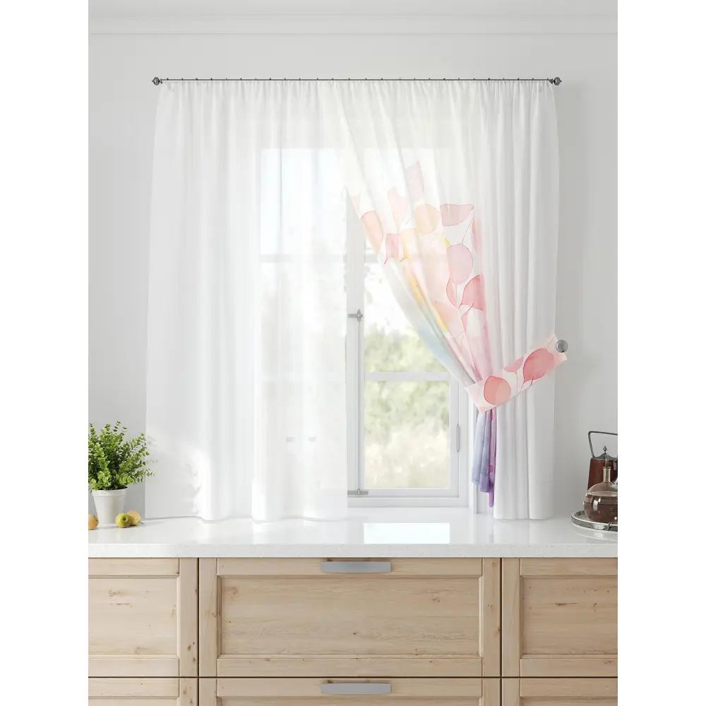 Фото 3 Тюль Comfy way Лерис - 112 CW509112-150 на шторной ленте 150x300 см цвет бежевый Фото 3 Тюль Comfy way Лерис - 112 CW509112-150 на шторной ленте 150x300 см цвет бежевый