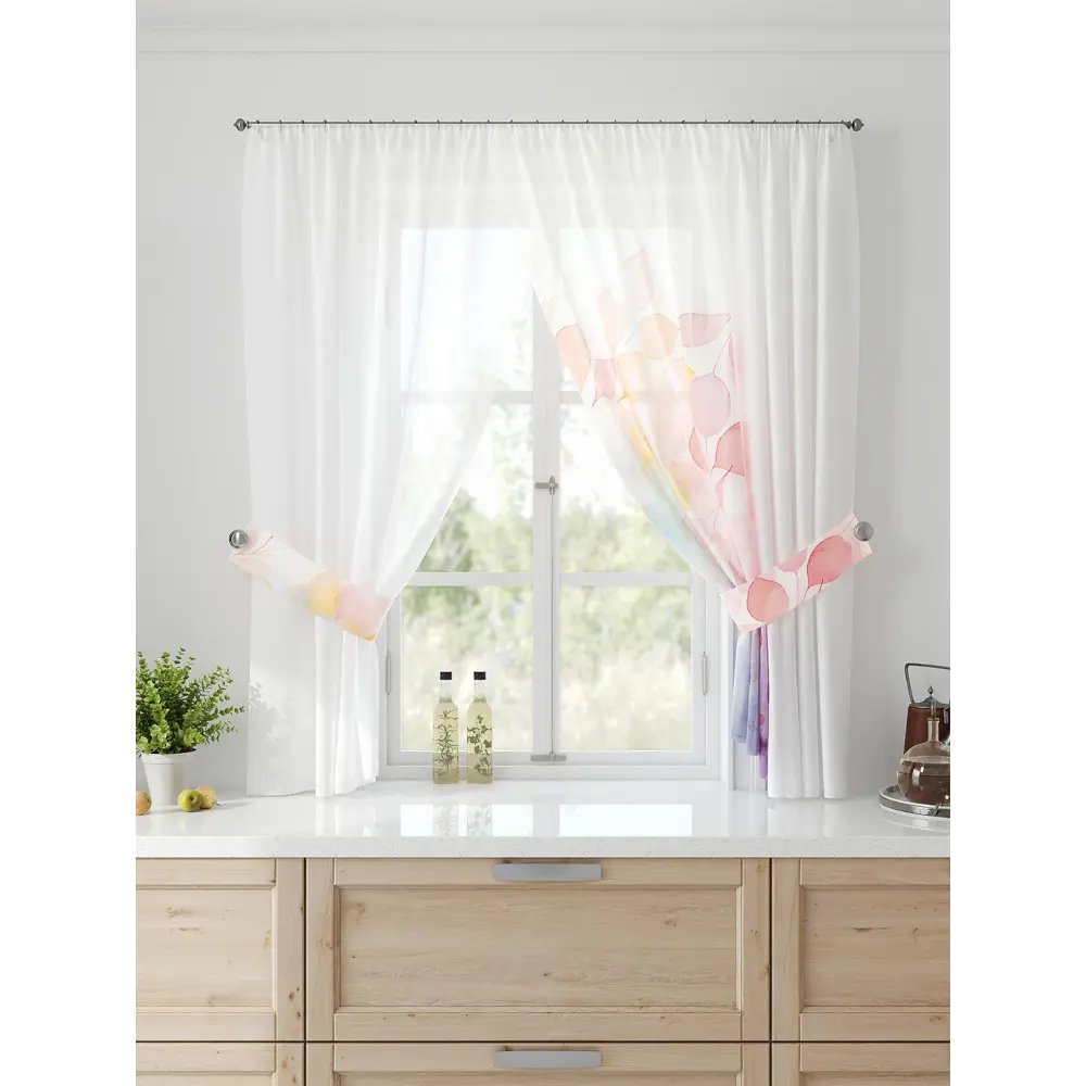 Фото Тюль Comfy way Лерис - 112 CW509112-150 на шторной ленте 150x300 см цвет бежевый Фото Тюль Comfy way Лерис - 112 CW509112-150 на шторной ленте 150x300 см цвет бежевый