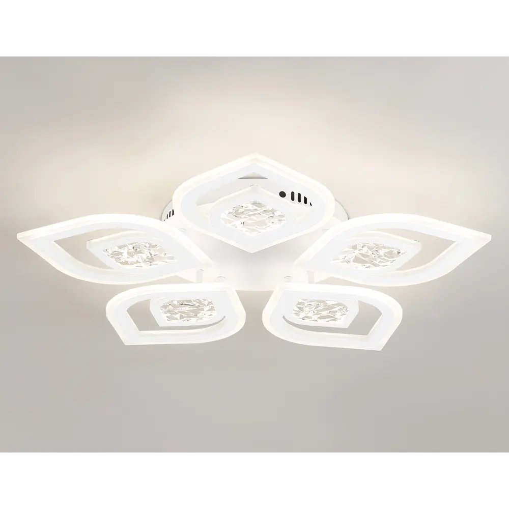 Фото 2 Люстра потолочная светодиодная Ambrella Light Acrylica с пультом управления 23 м² регулируемый белый свет цвет белый Фото 2 Люстра потолочная светодиодная Ambrella Light Acrylica с пультом управления 23 м² регулируемый белый свет цвет белый