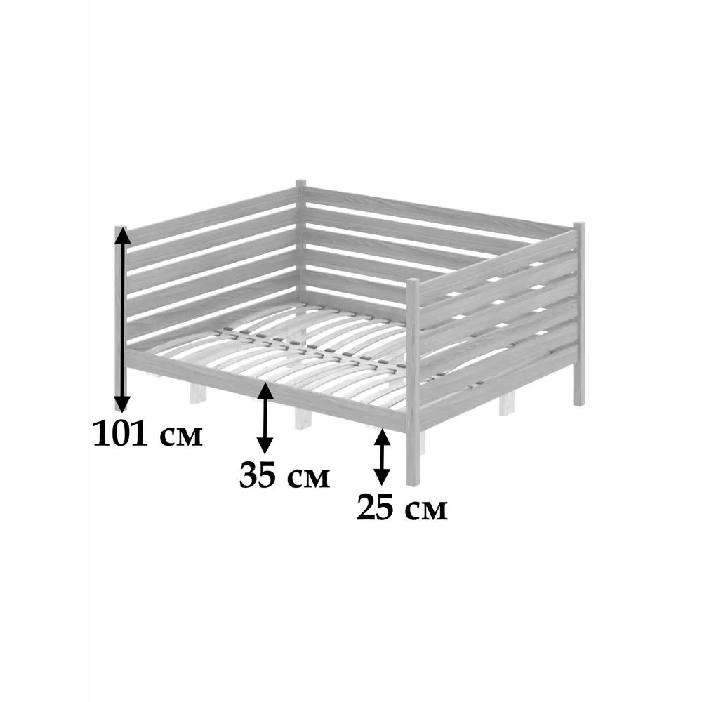 Фото 4 Кровать Solarius Tahta-spin140-190ven-orto 150 x 101 x 200 см сосна цвет коричневый Фото 4 Кровать Solarius Tahta-spin140-190ven-orto 150 x 101 x 200 см сосна цвет коричневый