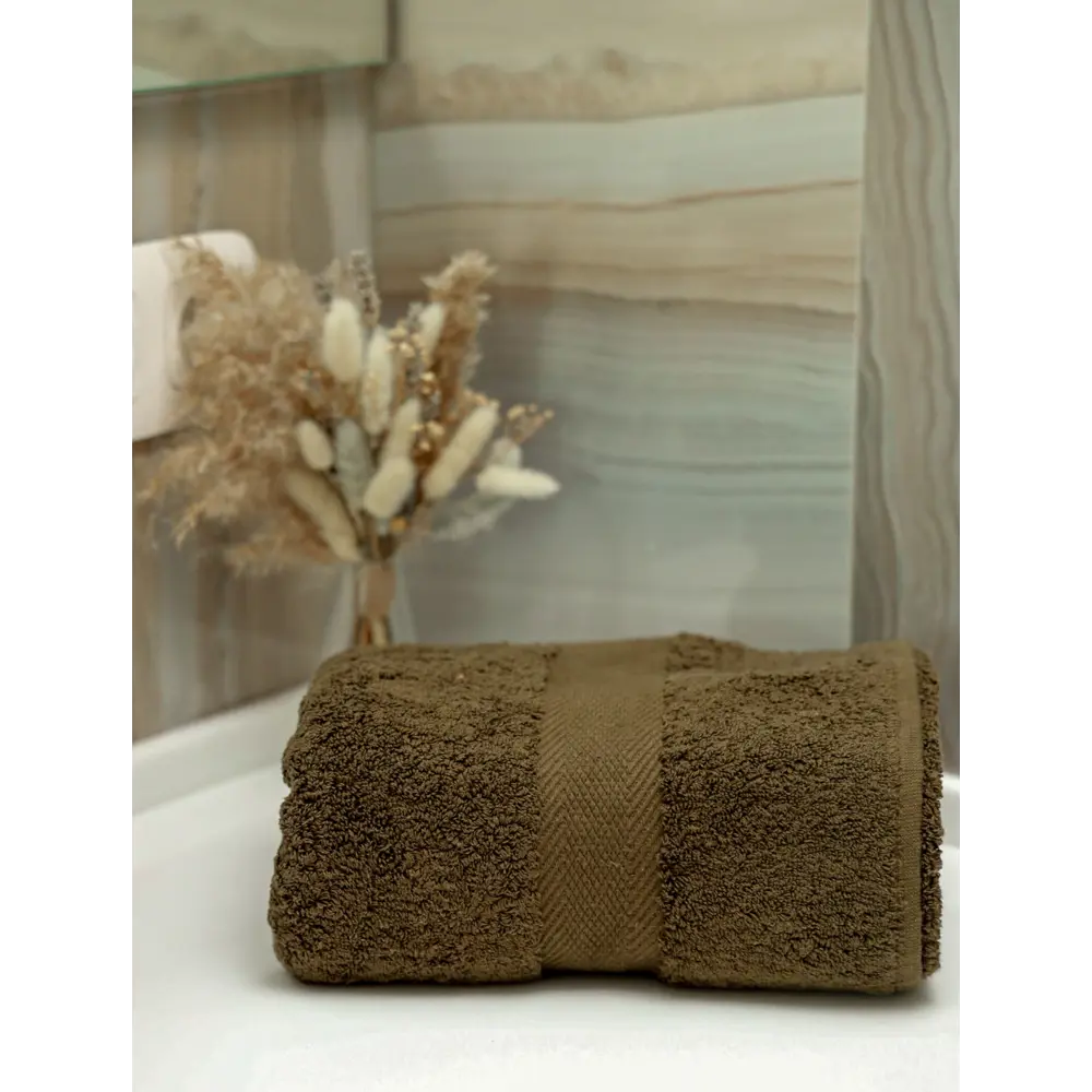 Фото Полотенце Tm textile для ванной 70x140 см темно-оливковый Фото Полотенце Tm textile для ванной 70x140 см темно-оливковый