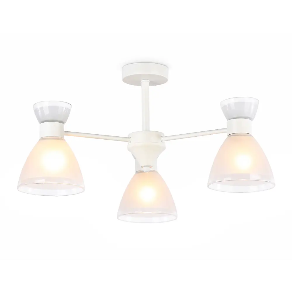 Фото Люстра на штанге Ambrella Light Traditional Ambr_tr3177 3 лампы 4.71 м² цвет белый/белый матовый Фото Люстра на штанге Ambrella Light Traditional Ambr_tr3177 3 лампы 4.71 м² цвет белый/белый матовый