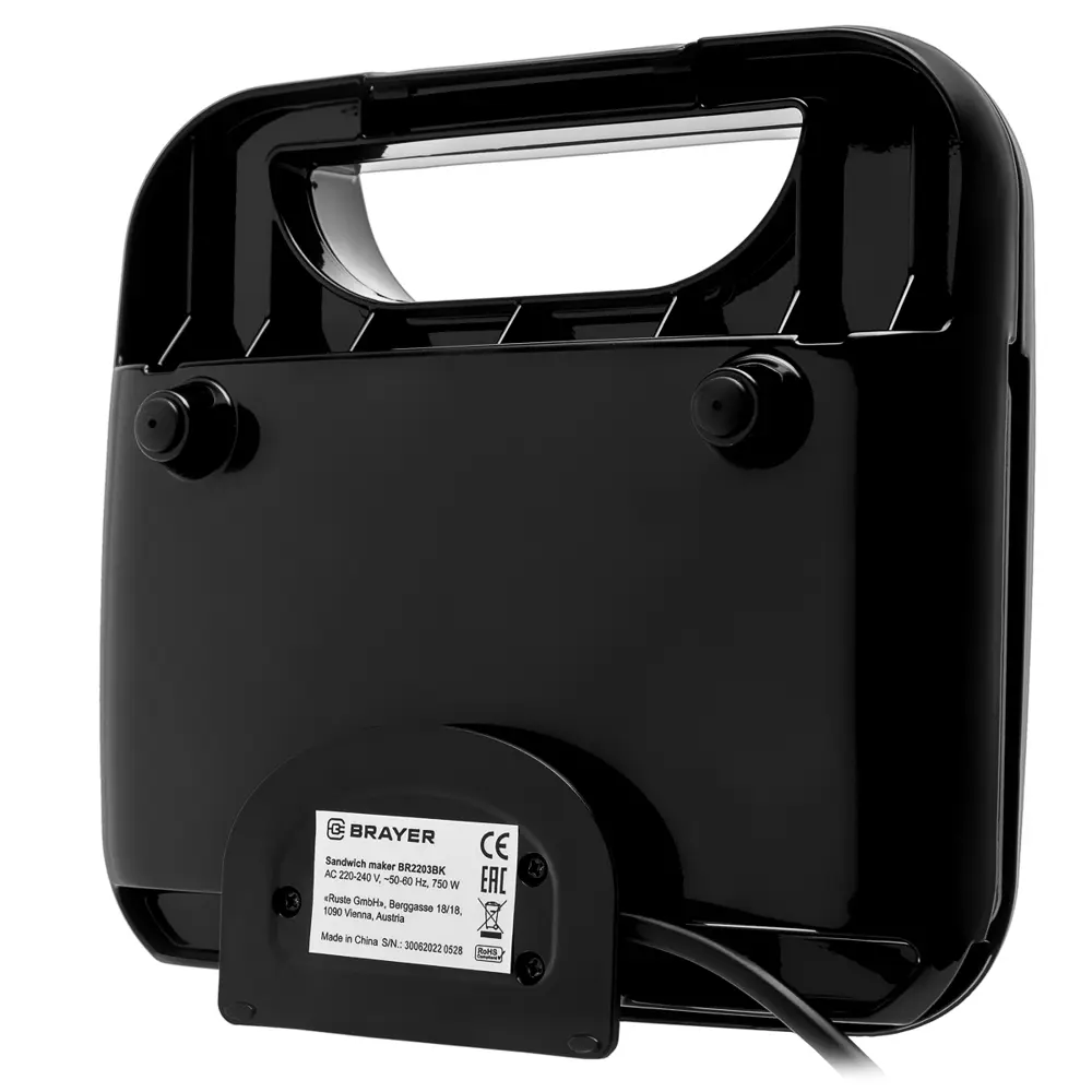 Фото 6 Сэндвичница Brayer BR2203BK цвет черный Фото 6 Сэндвичница Brayer BR2203BK цвет черный