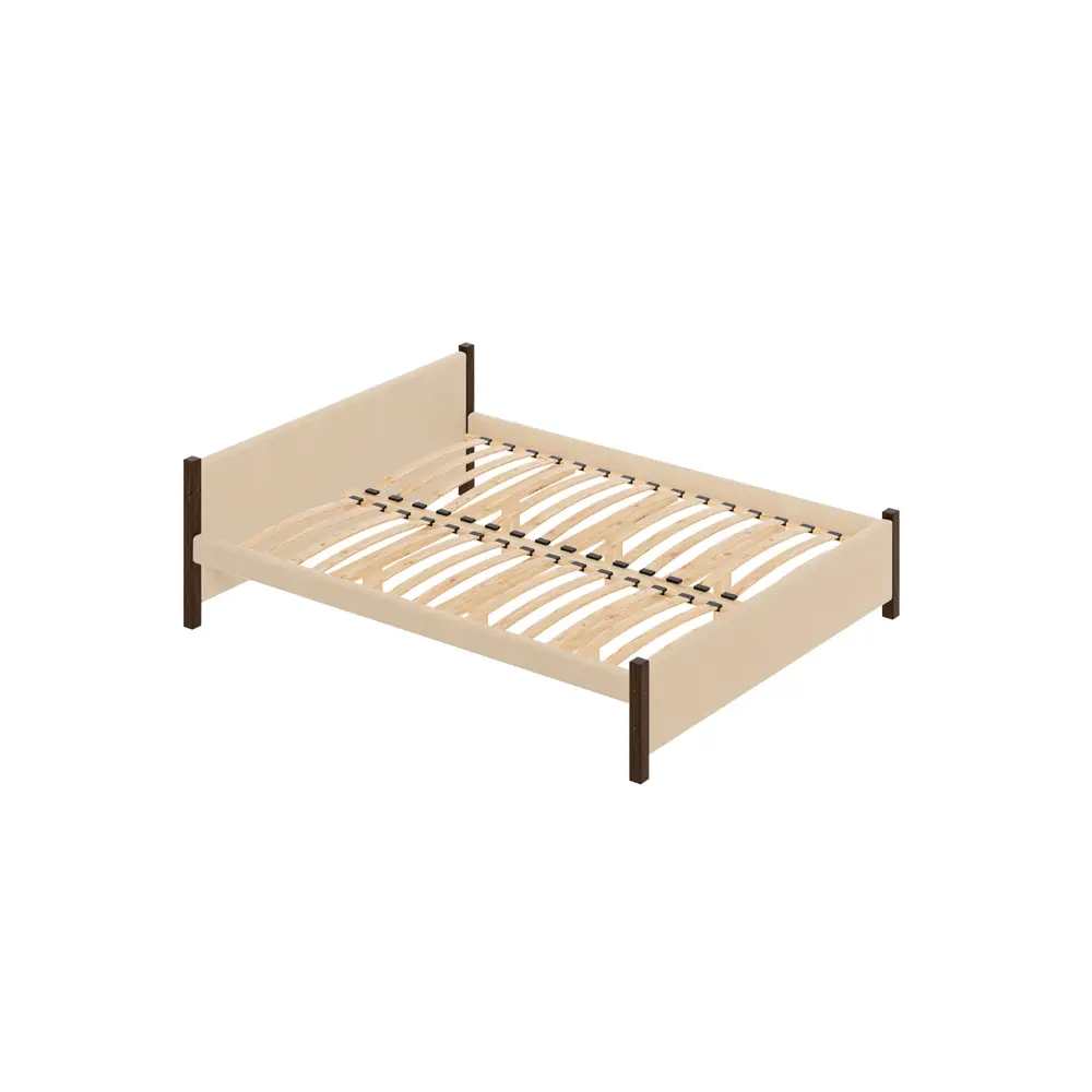 Фото Кровать Solarius Двуспальная Классика мягкая 1447 150 x 63 x 200 см массив сосны цвет бежевый/венге Фото Кровать Solarius Двуспальная Классика мягкая 1447 150 x 63 x 200 см массив сосны цвет бежевый/венге