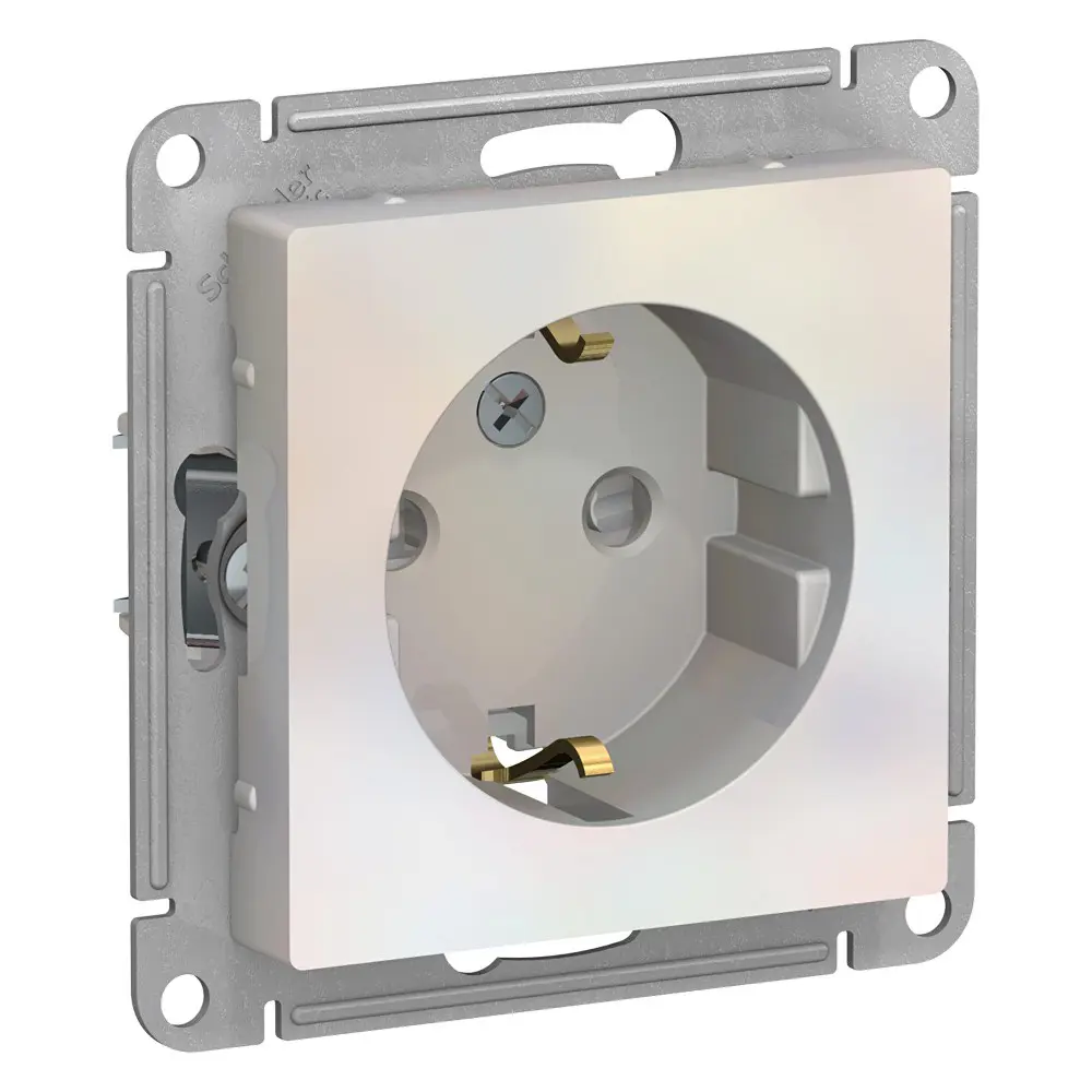 Фото Силовая розетка встраиваемая Systeme electric AtlasDesign ATN000445 с заземлением цвет белый Фото Силовая розетка встраиваемая Systeme electric AtlasDesign ATN000445 с заземлением цвет белый