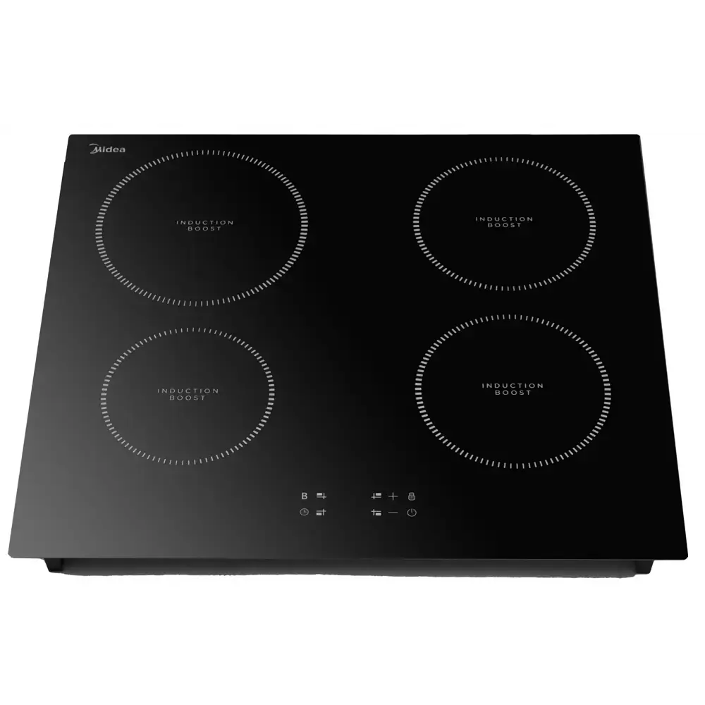 Фото 6 Индукционная варочная панель Midea MIH64100 59 см 4 конфорки цвет черный Фото 6 Индукционная варочная панель Midea MIH64100 59 см 4 конфорки цвет черный