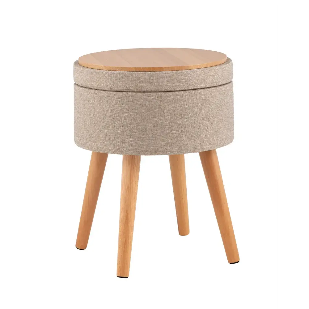 Фото 3 Пуф рогожка Stool Group Store Woody HS-WL14 V1, 36x45 см, цвет бежевый Фото 3 Пуф рогожка Stool Group Store Woody HS-WL14 V1, 36x45 см, цвет бежевый