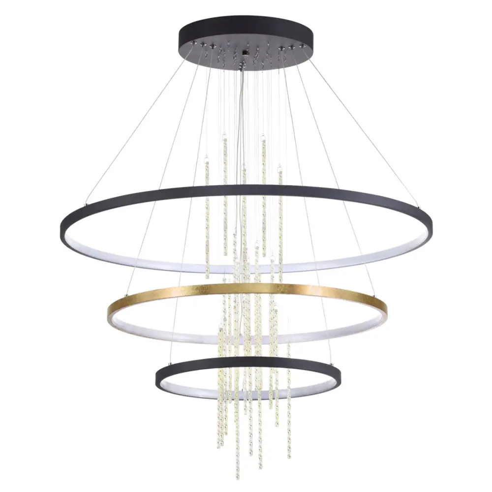 Фото Светильник подвесной светодиодный Odeon Light Od_3901_99l 35 м² нейтральный белый свет цвет золото/черный