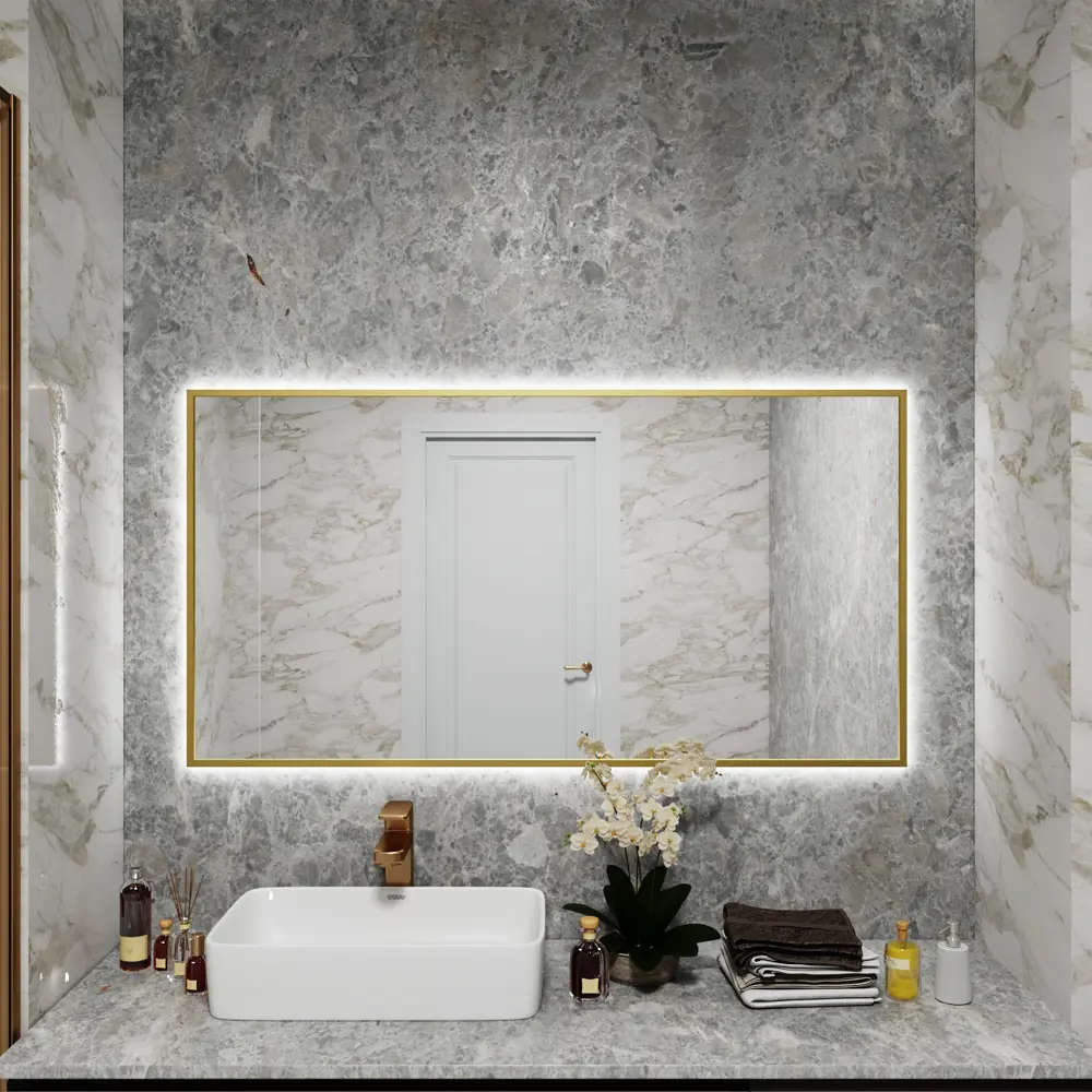 Фото 2 Зеркало со встроенной подсветкой One mirror 13070зсх 70x130 см Фото 2 Зеркало со встроенной подсветкой One mirror 13070зсх 70x130 см