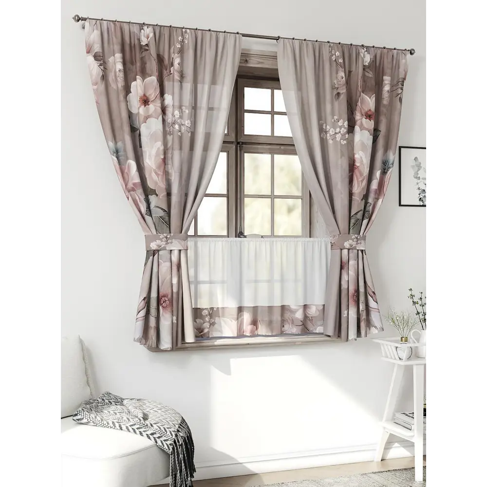 Фото 3 Комплект штор Comfy way CW705165-160 на шторной ленте 160x150 см цвет бежевый, персиковый, светло-бежевый, красновато-коричневый, светло-бежевый, темно-бежевый Фото 3 Комплект штор Comfy way CW705165-160 на шторной ленте 160x150 см цвет бежевый, персиковый, светло-бежевый, красновато-коричневый, светло-бежевый, темно-бежевый