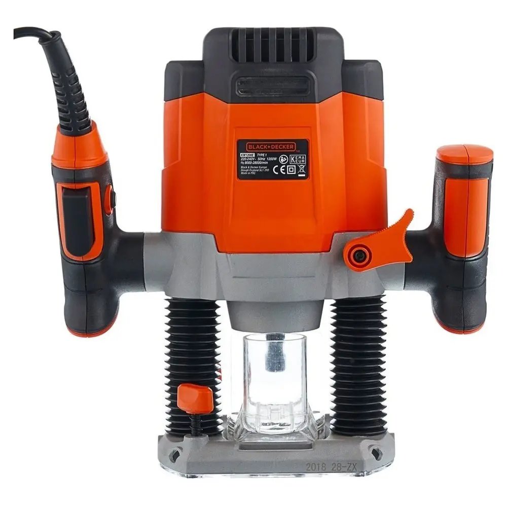 Фото Фрезер сетевой универсальный Black+Decker KW1200EKA, 1200 Вт Фото Фрезер сетевой универсальный Black+Decker KW1200EKA, 1200 Вт
