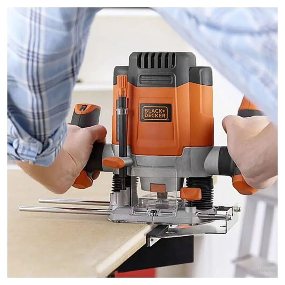 Фото 5 Фрезер сетевой универсальный Black+Decker KW1200EKA, 1200 Вт Фото 5 Фрезер сетевой универсальный Black+Decker KW1200EKA, 1200 Вт