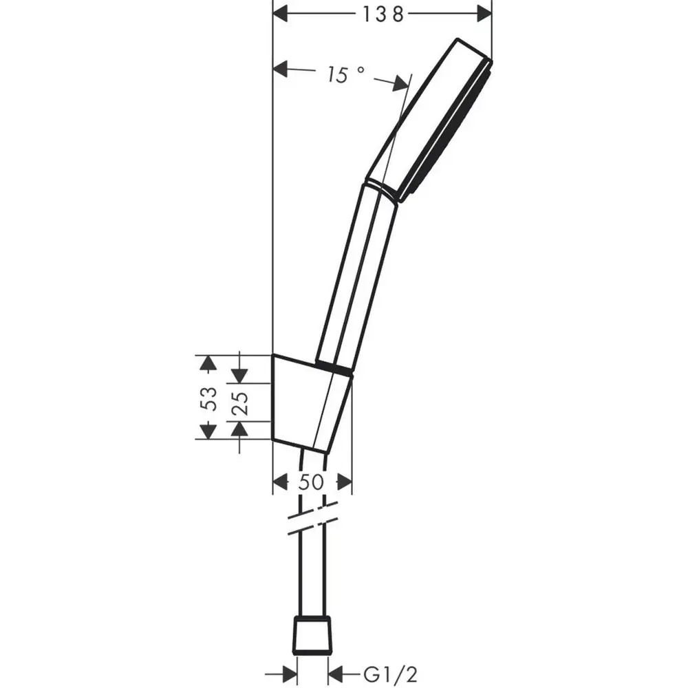 Фото 4 Душевая система Hansgrohe 107 1jet 24301700, 22.3 см Матовый Белый Фото 4 Душевая система Hansgrohe 107 1jet 24301700, 22.3 см Матовый Белый