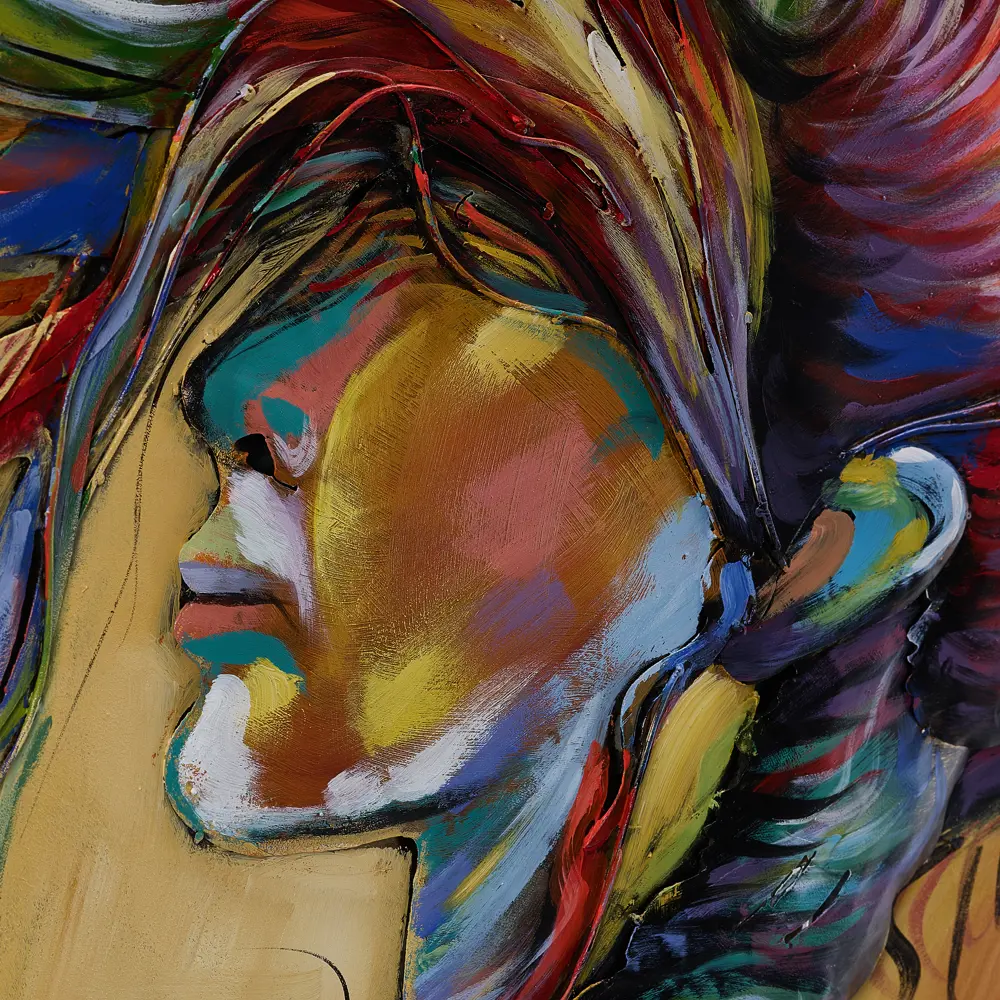 Фото 4 Картина на металле ручной работы Девушка Arte Milano PG-490910/80x80/IR, 80x80 см Фото 4 Картина на металле ручной работы Девушка Arte Milano PG-490910/80x80/IR, 80x80 см