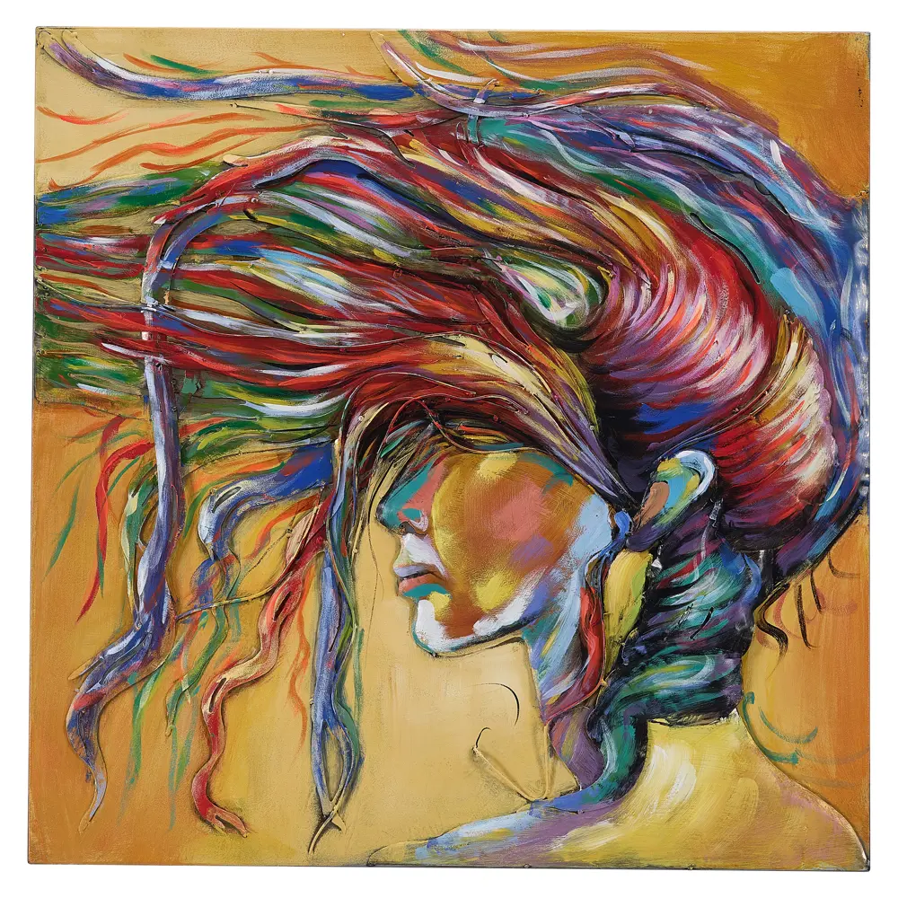 Фото Картина на металле ручной работы Девушка Arte Milano PG-490910/80x80/IR, 80x80 см Фото Картина на металле ручной работы Девушка Arte Milano PG-490910/80x80/IR, 80x80 см