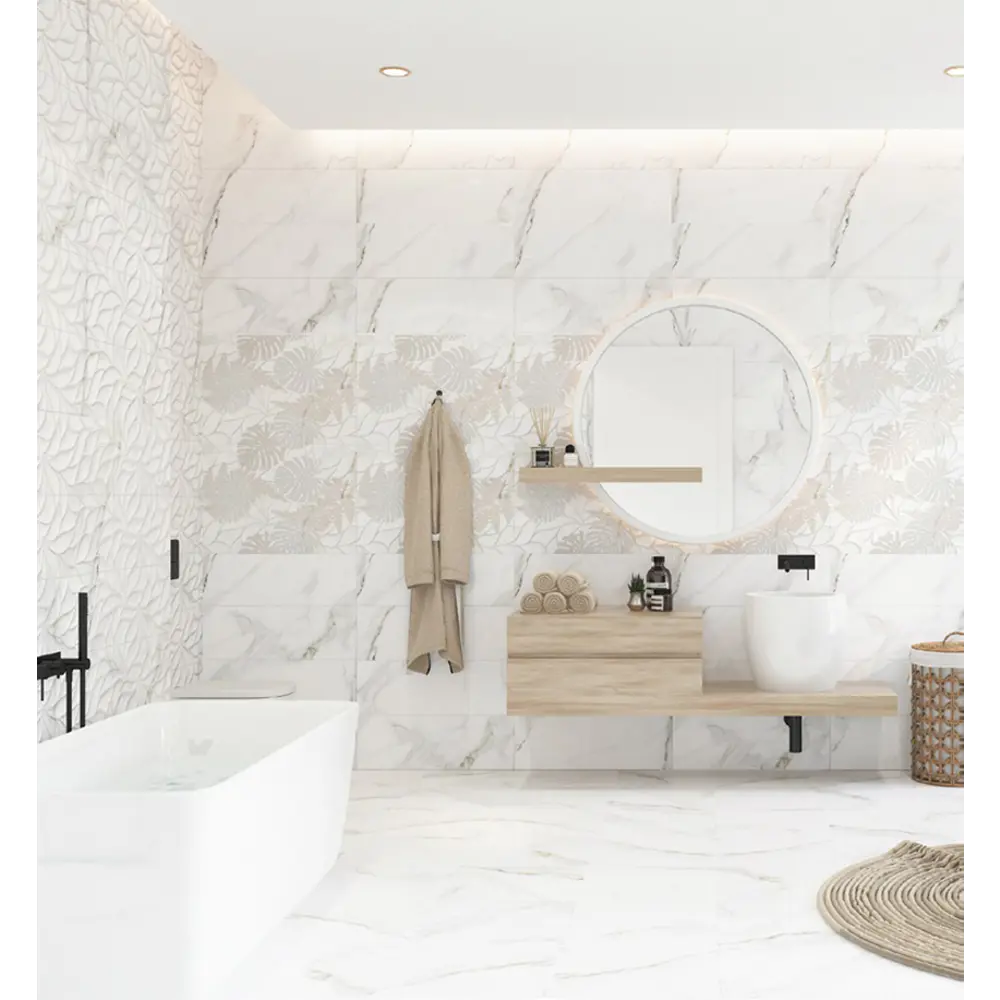 Фото Плитка Eletto ceramica 506901101 24.2x70см 1.02 м² цвет белый, цена за упаковку Фото Плитка Eletto ceramica 506901101 24.2x70см 1.02 м² цвет белый, цена за упаковку