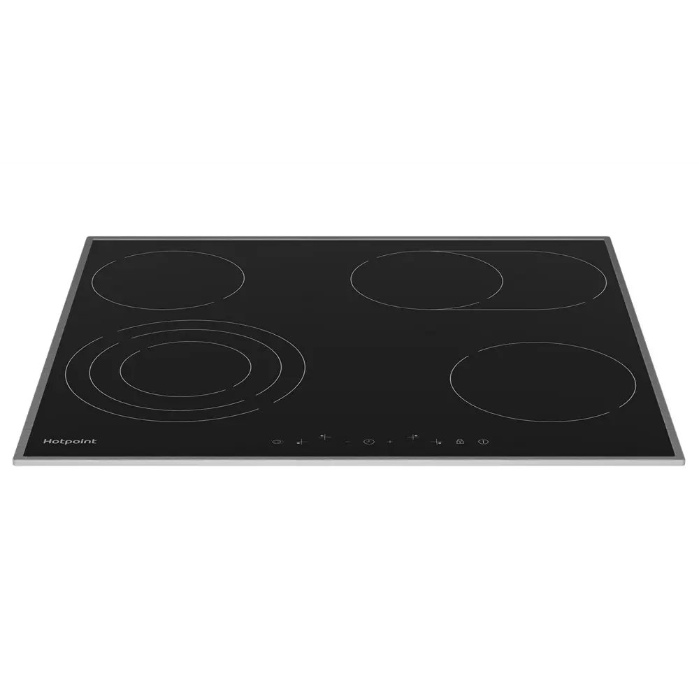 Фото 2 Электрическая варочная панель Hotpoint HR 6T7 X S 58 см 4 конфорки цвет черный Фото 2 Электрическая варочная панель Hotpoint HR 6T7 X S 58 см 4 конфорки цвет черный