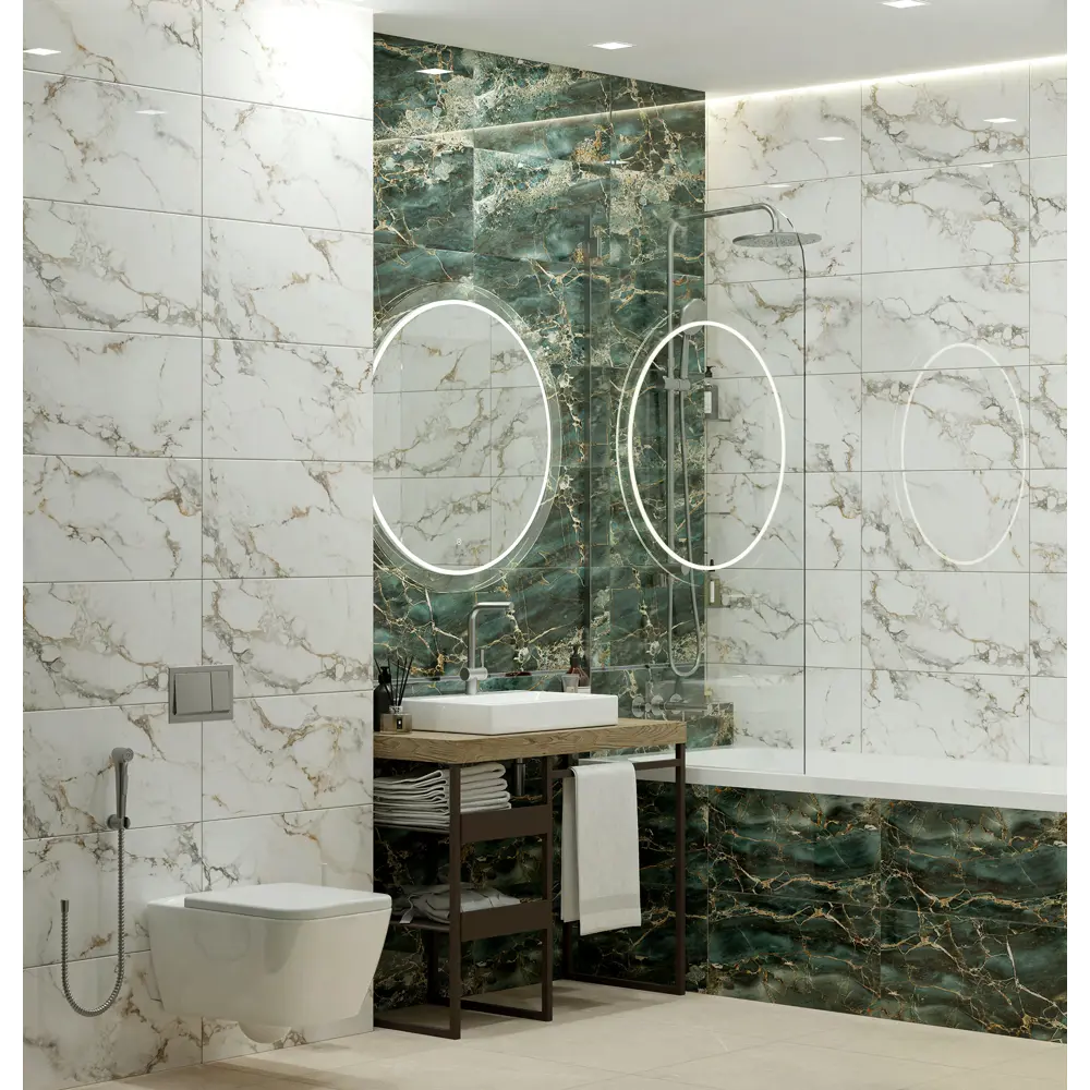 Фото 12 Настенная плитка Global tile Marigold_gt GT231VG 30x60см цвет зеленый Фото 12 Настенная плитка Global tile Marigold_gt GT231VG 30x60см цвет зеленый