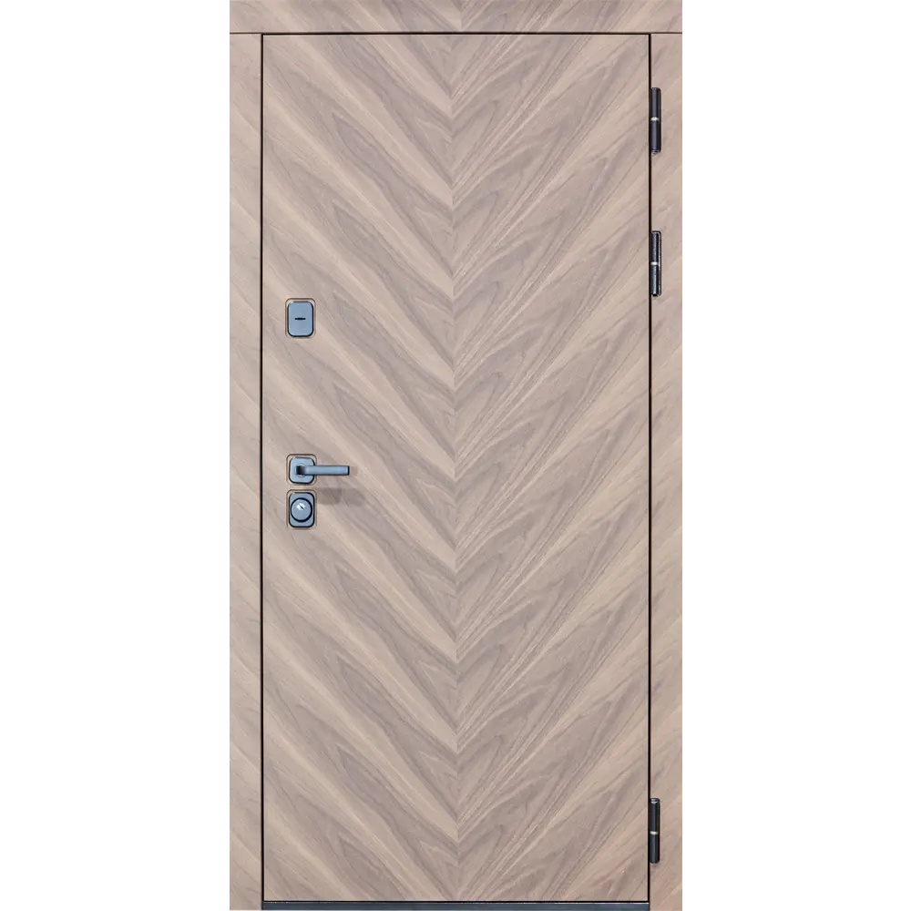 Фото Входная дверь Diva Дива-98 УТ-00075839 205x96см стальная левая цвет коричнево-шоколадный