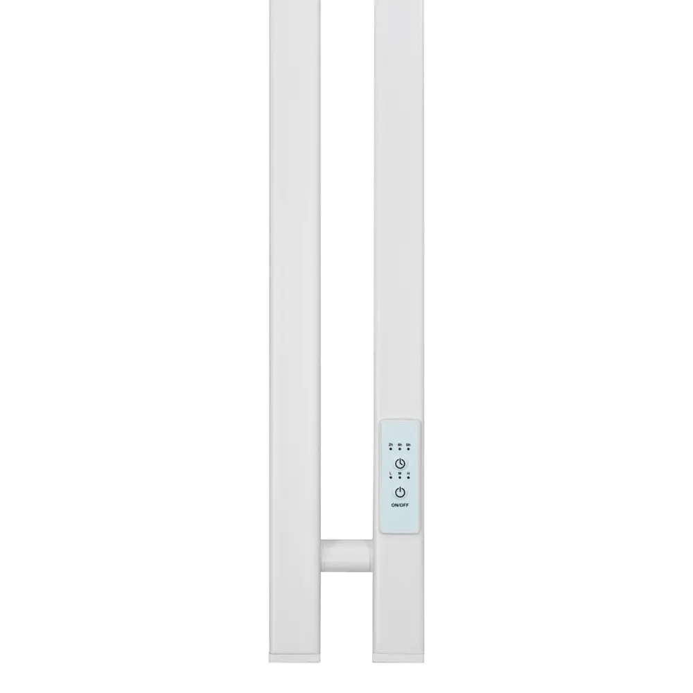 Фото 3 Полотенцесушитель электрический Primoclima Sol Q E White 90x1500 мм 101 Вт с терморегулятором I-образный цвет белый матовый Фото 3 Полотенцесушитель электрический Primoclima Sol Q E White 90x1500 мм 101 Вт с терморегулятором I-образный цвет белый матовый