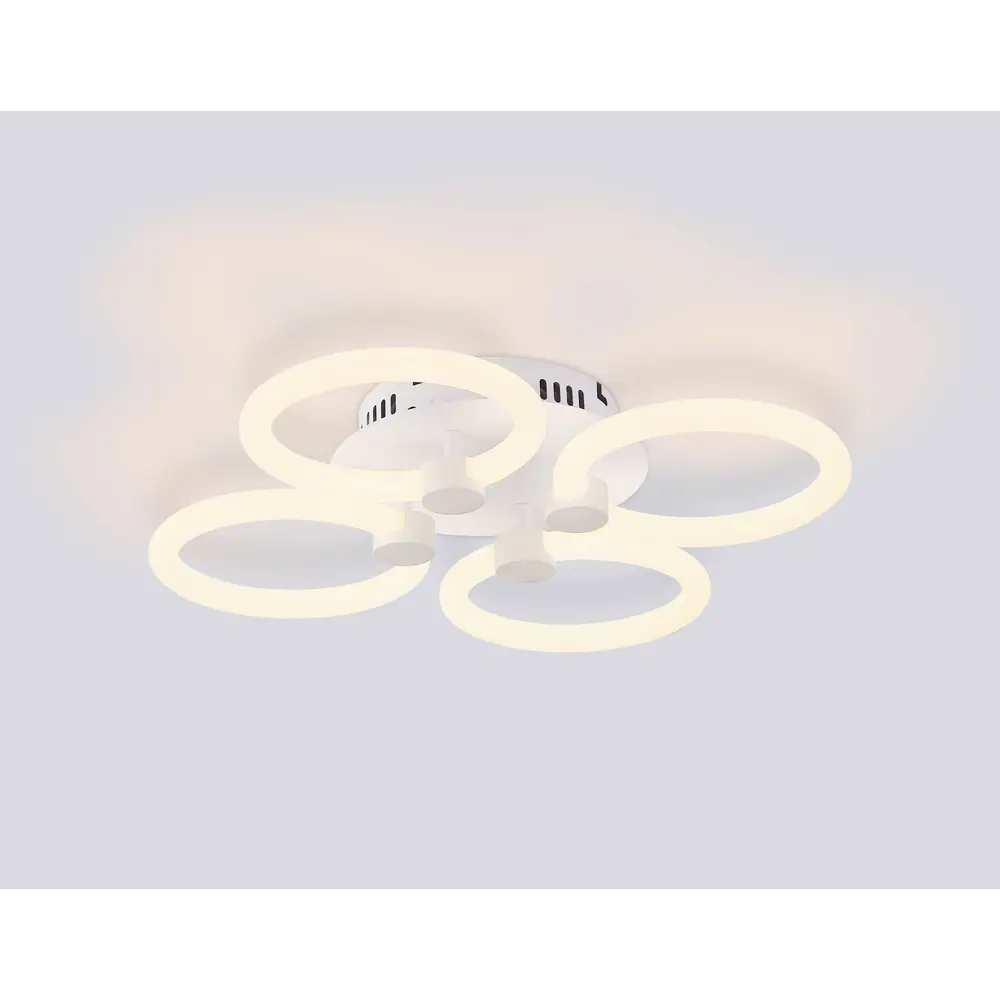 Фото 4 Люстра потолочная светодиодная Ambrella light Fa3808 с пультом управления 8 м² нейтральный белый свет цвет белый Фото 4 Люстра потолочная светодиодная Ambrella light Fa3808 с пультом управления 8 м² нейтральный белый свет цвет белый