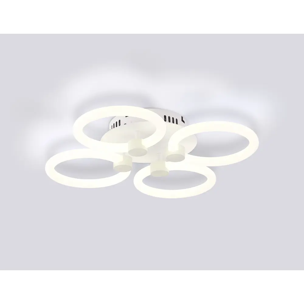 Фото 2 Люстра потолочная светодиодная Ambrella light Fa3808 с пультом управления 8 м² нейтральный белый свет цвет белый Фото 2 Люстра потолочная светодиодная Ambrella light Fa3808 с пультом управления 8 м² нейтральный белый свет цвет белый