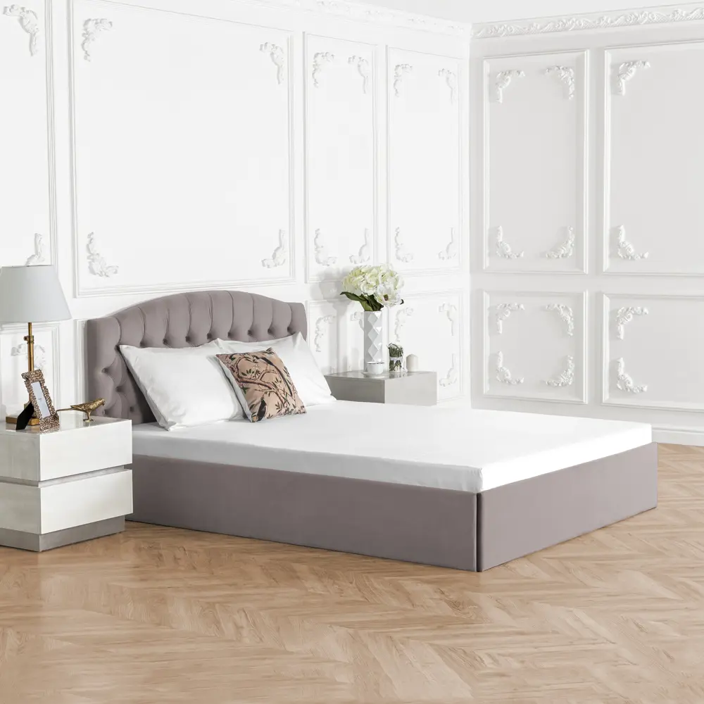 Фото 4 Кровать Dg-home Грация 126x101x207 см цвет серо-бежевый Фото 4 Кровать Dg-home Грация 126x101x207 см цвет серо-бежевый